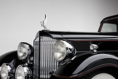 AUT 30 RK5123 01
1933 Packard Twelve Custom Dietrich Coupe Black Front Detail On White Seamless