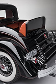 AUT 30 RK5128 01
1933 Packard Twelve Custom Dietrich Coupe Black Rear Detail On White Seamless