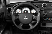 AUT 30 IZ0579 01
2008 Mitsubishi Raider Double Cab LS Pickup Truck Gray Interior Detail Studio