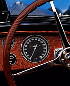 AUT 30 RK0159 02
Extreme Close Up Of 1938 Dark Blue Bugatti Type 57SC Of Steering Wheel And Front Panel