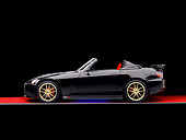 AUT 33 RK0362 01
2000 Honda S2000 Convertible Black Profile View Studio