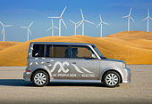 AUT 41 RK0587 01
2006 AC Propulsion eBox Silver Profile View On Pavement By Hills