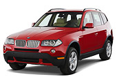 AUT 43 IZ0019 01
2008 BMW X3 Red 3/4 Front View Studio