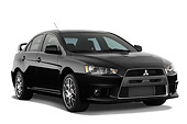 AUT 43 IZ0193 01
2008 Mitsubishi Lancer Evolution Black 3/4 Front View Studio