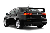 AUT 43 IZ0194 01
2008 Mitsubishi Lancer Evolution Black 3/4 Rear View Studio