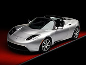 AUT 43 RK0221 01
2008 Tesla Roadster Silver 3/4 Front View Studio