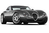 AUT 44 IZ0333 01
2009 Wiesmann MF4 GT Coupe Silver 3/4 Front View On White Seamless