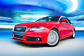 AUT 44 BK0003 01
2009 Audi A4 Red 3/4 Front View Driving In Garage