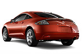 AUT 44 IZ0048 01
2009 Mitsubishi Eclipse GS Coupe Red 3/4 Rear View Studio