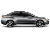 AUT 45 IZ0088 01
2010 Mitsubishi Lancer Evolution Gray Profile View Studio