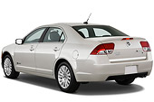 AUT 45 IZ0182 01
2010 Mercury Milan Hybrid White 3/4 Rear View On White Seamless
