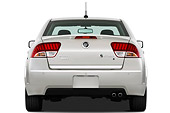 AUT 45 IZ0184 01
2010 Mercury Milan Hybrid White Rear View On White Seamless