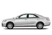 AUT 45 IZ0195 01
2010 Toyota Camry Hybrid Silver Profile View On White Seamless
