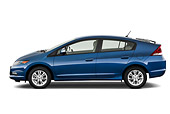AUT 45 IZ0224 01
2010 Honda Insight EX-L Blue Profile View On White Seamless