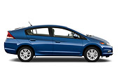AUT 45 IZ0225 01
2010 Honda Insight EX-L Blue Profile View On White Seamless