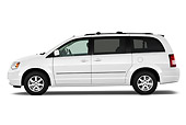 AUT 45 IZ0251 01
2010 Chrysler Town & Country Touring White Profile View On White Seamless