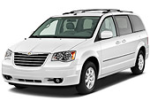 AUT 45 IZ0253 01
2010 Chrysler Town & Country Touring White 3/4 Front View On White Seamless