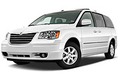 AUT 45 IZ0255 01
2010 Chrysler Town & Country Touring White 3/4 Front View On White Seamless