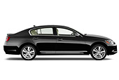 AUT 45 IZ0260 01
2010 Lexus GS Hybrid Black Profile View On White Seamless