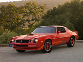 CAM 01 RK0127 01
1979 Chevrolet Camaro Z-28 Red 3/4 Front View On Pavement
