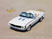 CAM 03 RK0179 01
1969 Chevrolet Camaro SS Convertible White 3/4 Front View On Pavement