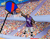 CHI 03 RK0299 01
Chimpanzee Dunking Basketball In Hoop