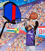 CHI 03 RK0323 01
Chimpanzee Dunking Basketball In Hoop
