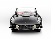 FRR 04 RK0616 01
1962 Ferrari 400 Superamerica Convertible Black Front View Studio