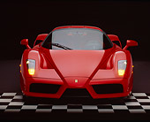 FRR 04 RK0301 02
2003 Ferrari Enzo Red Head On Shot Checkered Floor Studio