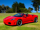 FRR 04 RK0451 01
2006 Ferrari F430 Spyder Red 3/4 Side View On Grass By Trees