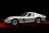 FRR 09 RK0047 01
1962 Ferrari 250 GTO Silver 3/4 Side View On Red Floor Studio