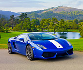 LAM 01 BK0007 01
2010 Lamborghini Gallardo LP550-2 Valentino Balboni Blue 3/4 Front View On Pavement By Hills
