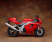 MOT 02 RK0095 07
2003 Triumph Daytona 955i Red Profile Brown Mottled Background Studio