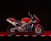 MOT 02 RK0114 09
2003 Aprilia Tuono 1000cc Red Profile View Studio