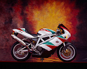 MOT 02 RK0164 02
1999 Bimota DB4 Red Green And White Profile View Studio