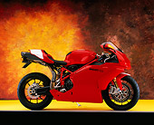 MOT 02 RK0307 03
2005 Ducati 749R Red Profile View On Yellow Floor Studio