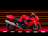 MOT 02 RK0329 01
2006 Kawasaki ZX-14 Red Profile View On Checkered Line Studio
