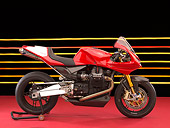 MOT 02 RK0349 01
2005 Moto Guzzi MGS-01 Corsa Red Profile View On Red Floor Colorful Lines Studio