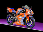 MOT 02 RK0377 02
2006 Triumph Daytona Triple Orange With Checkers 3/4 Side View Studio