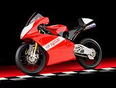 MOT 02 RK0424 01
2008 Aprilia Tigcraft Sportbike Red 3/4 Front View Studio