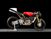 MOT 02 RK0427 01
2008 Aprilia Tigcraft Sportbike Red Profile View Studio