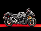 MOT 02 RK0438 01
2009 Suzuki Hayabusa GSX 1300R Black Profile View Studio