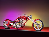 MOT 04 RK0312 01
Cadamia 300 Pro Street Motorcycle Red With Flames 3/4 Side View Studio