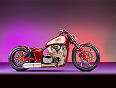 MOT 04 RK0315 01
LowLa AFT Customs Motorcycle Red Profile View Studio