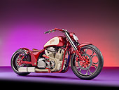 MOT 04 RK0318 01
LowLa AFT Customs Motorcycle Red 3/4 Front View Studio