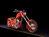 MOT 04 RK0203 01
2006 Binford Indian Larry Tribute Custom Chopper Red Front 3/4 View Studio
