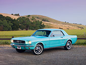 MST 01 RK1134 01
1965 Ford Mustang Sea Foam Green 3/4 Front View On Gravel By Hills