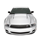 MST 01 RK1267 01
2011 Ford Mustang Silver Head On View On White Seamless