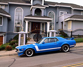 MST 01 RK0449 01
1970 Ford Mustang Boss 302 Blue 3/4 Front View On Pavement