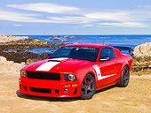 MST 01 RK1043 01
2008 Roush Ford Mustang 427R Trak Pak Red 3/4 Front View By Ocean